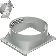 5.9 in / 15cm Portable Air Conditioner Exhaust Hose Coupler, AC Unit Round Tube Connector Air Conditioning Accessories Parts, Connecting Vent Window Adapter, Mobile Exhaust Pipe Duct Interface Adapter