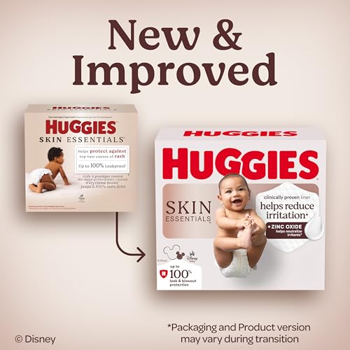 Image of Huggies Skin Essentials Diapers Size 1, 84 Count