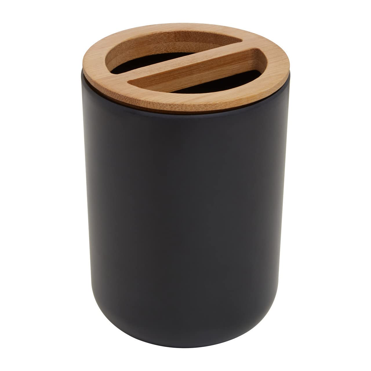 Orsina Black Toothbrush Holder Cup - Bathroom Accessories Organizer