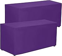 Vista 25 de PLOYMONO - Juego de 2 manteles ajustables, mantel de longitud hasta el suelo para mesa rectangular de 4 pies (122x61 cm) de poliéster, ideal