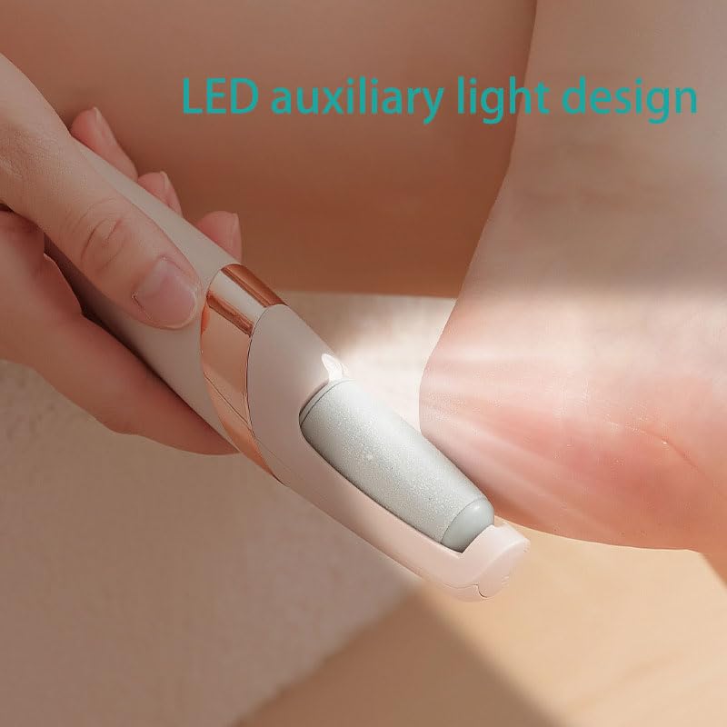 Lijadora de pie,Removedor de callos,Rascador de pies eléctricos,Dispositivo eléctrico para eliminar callos de los pies con rodillos de repuesto y cable de carga USB