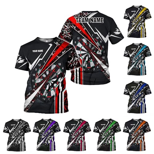 T-Shirt Pêche et Randonnée Manche Courte Col Rond Custom Dart pour Homme Sportif