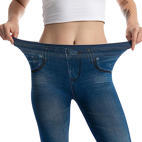 Stretchy Denim Capris for Ladies Slim Fit Summer Jean Pants High Waisted Hip Lifting Leggings Cropped Jeans3