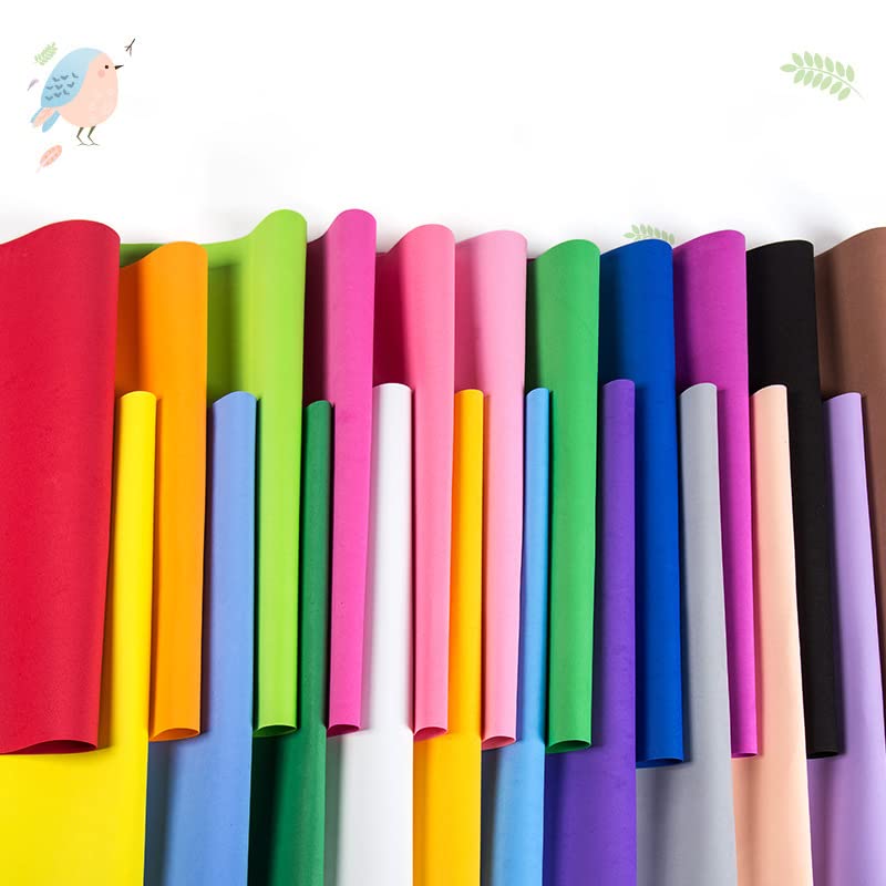 ZANZER 10 szt. 50 * 50 cm papier piankowy guma i papier z tworzywa sztucznego DIY ręcznie wykonany materiał 1 mm gruby papier z gąbki EVA rękodzieło papier do scrapbookingu