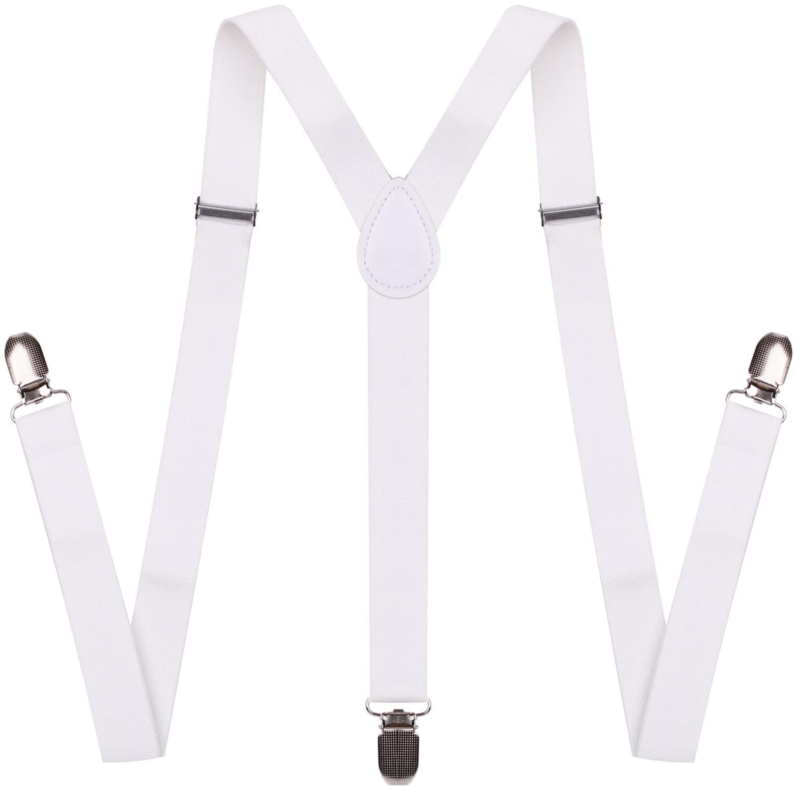 ampil Black Suspenders for Men and Women Adjustable Suspender Elastic 1 inch Wide with Heavy Duty Clips-picture-12