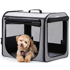 Dog Car Carrier Stable and Light Weight, Dog Carrier for Car, Portable Dog Car Crate with Breathable Windows, Foldable Pet Carrier for Both Indoor and Outdoor Use, Dog Travel Crate with Curtain Gray Dog Car Carrier Stable and Light Weight Dog Carrier for Car Portable Dog Car Crate with Breathable Windows Foldable Pet Carrier for Both Indoor and Outdoor Use Dog Travel Crate with Curtain Gray
