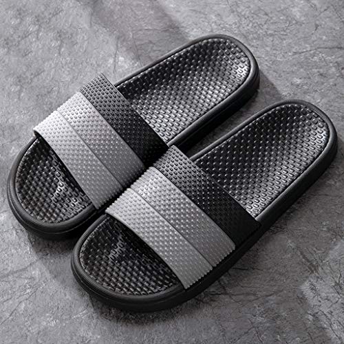 XMCF Badeschuhe Sandalen Badezimmer Massage Slipper Haushalts Strand Pantoffeln Leichte Damen und Herren PVC Hausschuhe Dusche Sandalen Pool Schuhe Hausschuhe Badeschlappen (Color : A, Größe : 42-43) Cover