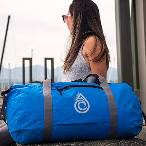 AquaQuest Slipstream Duffel Bag - 100% Waterproof, Lightweight, Durable, Versatile, Compact - Protective Dry Bag for Sport, Travel, Boating - 50L, Blue, Black or Orange - Image 5