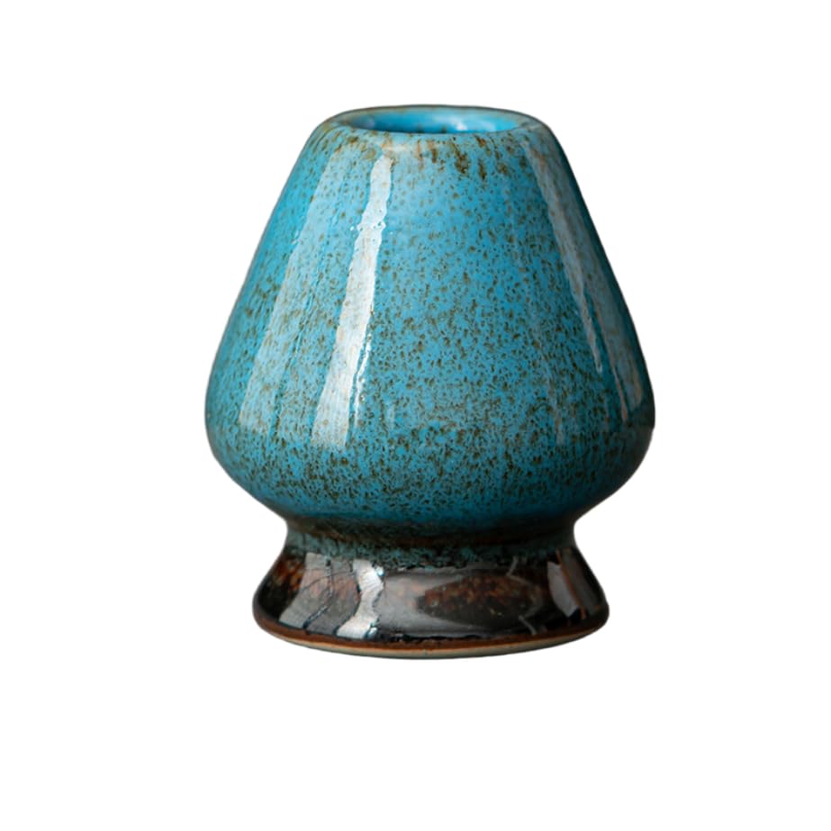 Ceramic Chasen Whisk Stand – Starry Night Green
