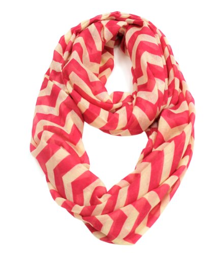 Modadorn Accessories Nautical Lightweight Chevron Infinity Scarf