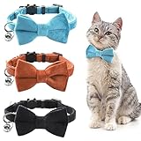 🎀 Sûr et Réglable: Ces colliers pour chats ont une boucle de sécurité qui peut être rapidement relâchée lorsqu'ils sont pressés pour protéger les chatons curieux et actifs. Vous pouvez également ajuster la longueur du collier de chat, la longueur réglable est d'environ 19 cm / 7,4 pouces à 31 cm / 12,2 pouces et la largeur est d'environ 1 cm / 0,39 pouces. Que votre chat soit gros ou mince, il convient.