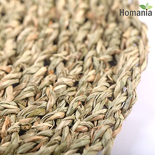 Homania 6 Pcs Table Mat, Boho Placemats Set Of 6, Woven Placemats Set Of 6, Cork Placemats Set Of 6, Round Placemats, Rattan Placemats Wicker Chargers, Seagrass Placemats, Natural Placemats 13,4 In #TOP7