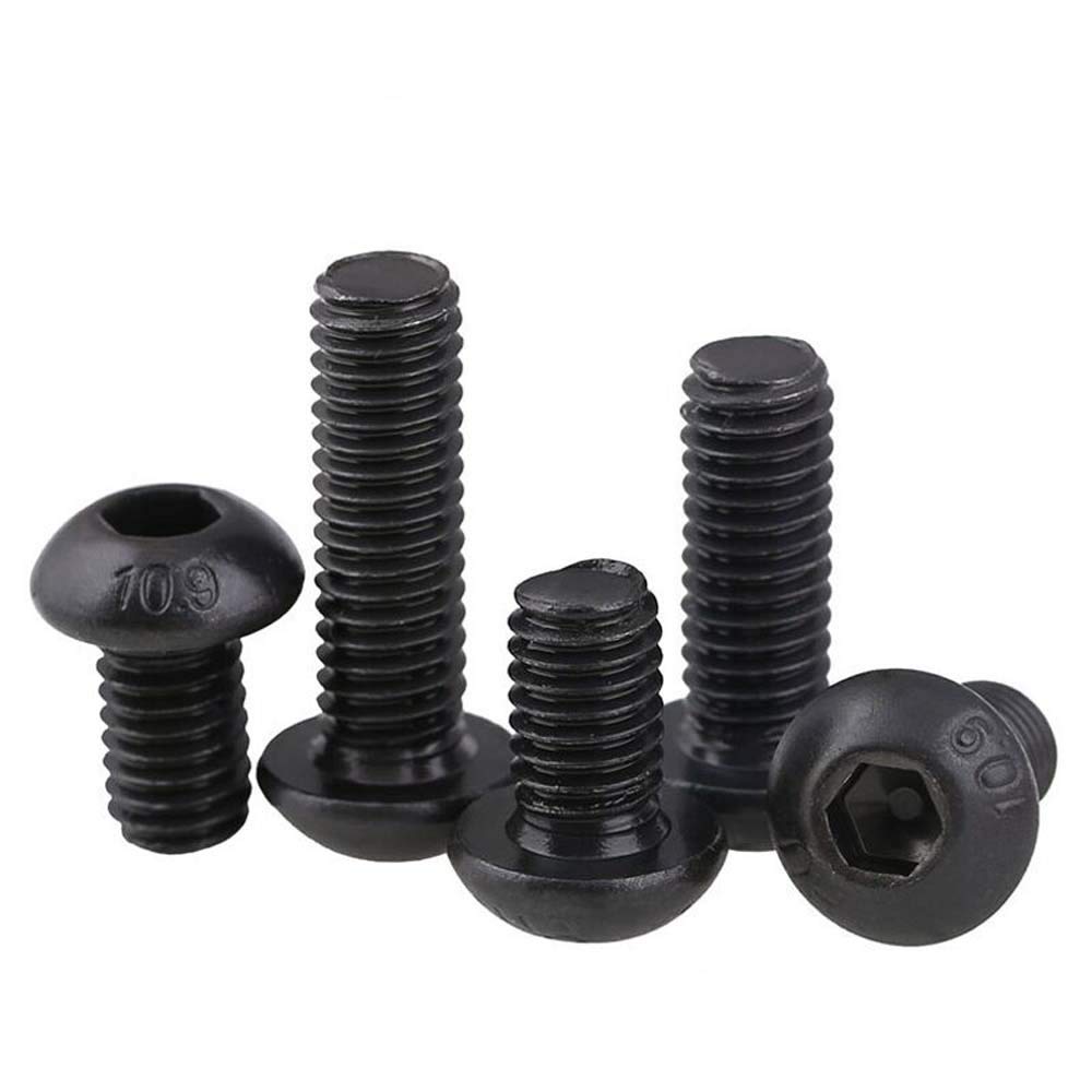 5Pcs 1/8-40x1/2 BSW Button Head Socket Cap Screws Allen