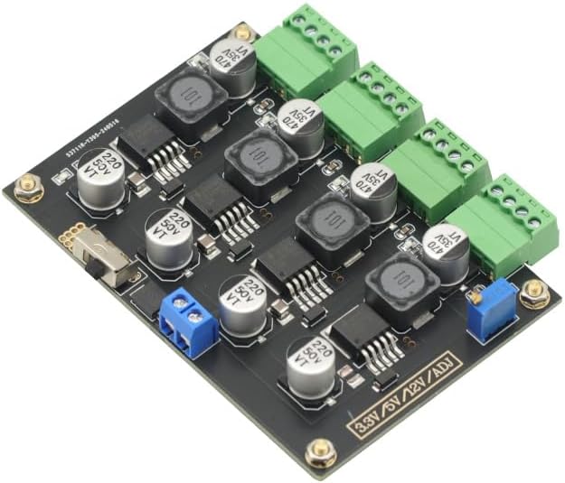 LM2596 Multi Channel Switching Power Supply 3.3V/5V/12V/ADJ Adjustable Voltage Output Power Supply Module image 3