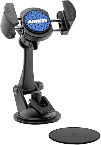 Arkon RoadVise - Soporte para salpicadero de coche para iPhone XS Max XS XR X Galaxy S10 S9 Note 9 8, color negro