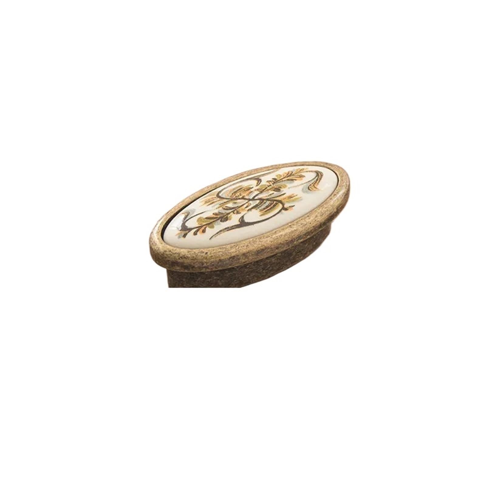 Kifsdlf Color7 Antique Retro Ceramic Handle Cabinet Door Modern Simple Wardrobe Drawer Classical Single Hole For Cupboard Wardrobes Furniture(Color7)