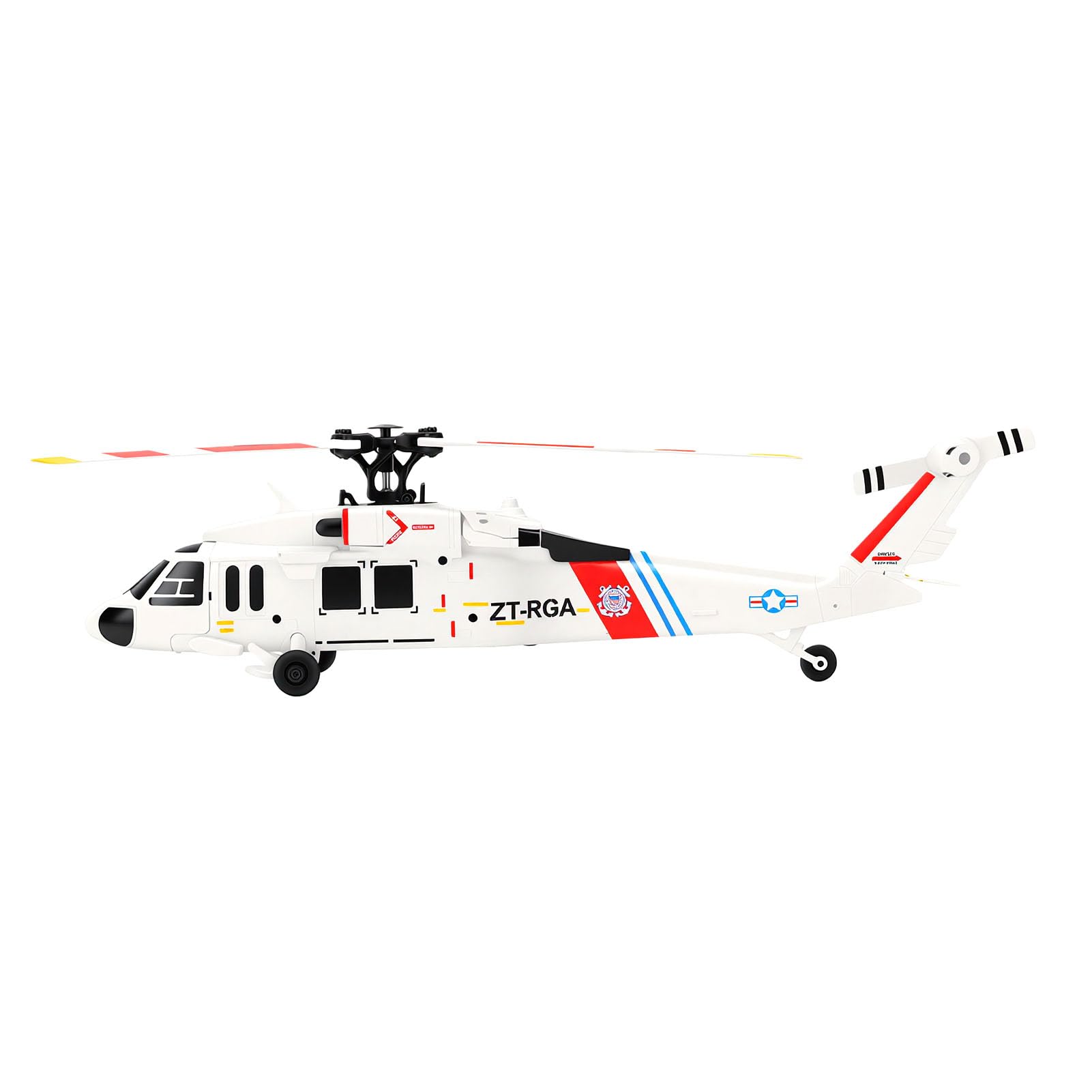 POENVFPO Elicottero RC, Telecomando a 4 con Motore Brushless e Blocco Dell'altitudine, Radiocomandato a 2,4 GHz per Principianti Adulti