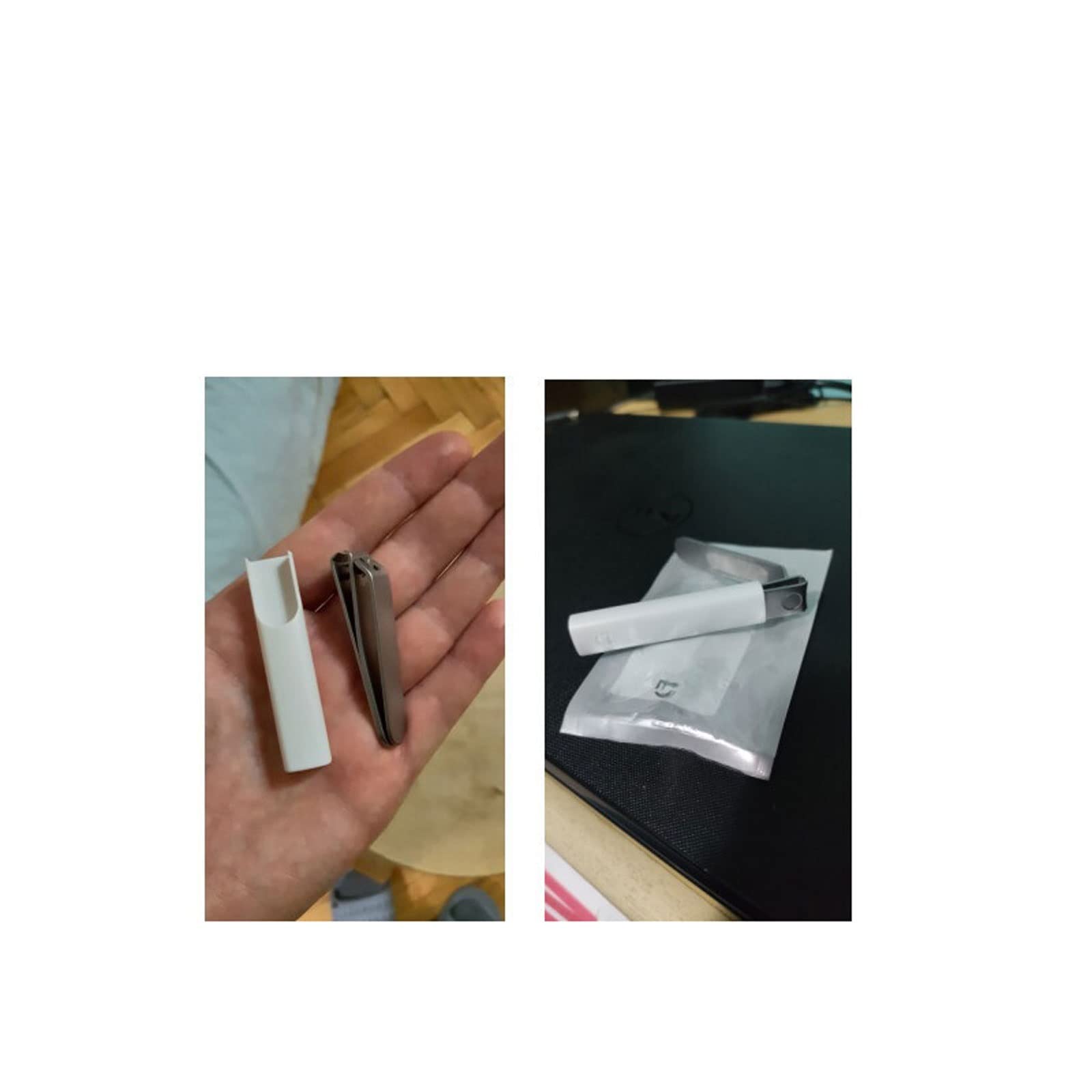 XIANGFAZJD Cortauñas Cortauñas de Acero Inoxidable Originales con Cubierta antisalpicaduras recortador Cuidado de pedicura cortaúñas Lima Profesional