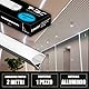 V-TAC 1 Profil für LED-Streifen à 2 Meter eckig - (insgesamt 2 Meter) - Profile für LED-Streifen aus Aluminium mit satinierter Abdeckung - Farbe Silber - Ecken 21,3 x 15,8 mm