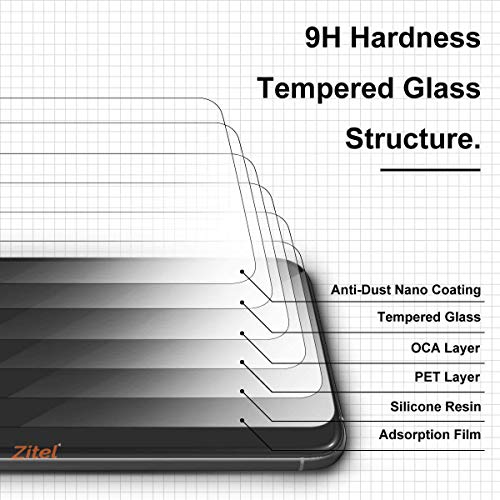 Image of Zitel Screen Protector for Redmi 11X / 11X Pro Tempered Glass Edge to Edge Full Screen Coverage With Installation Kit