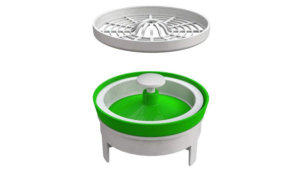 Bonomini 5229AR79B4 - valvola di non ritorno meccanica in silicone - antiriflusso, antiodore - per manichette doccia da 75 a 80mm - grigio/verde