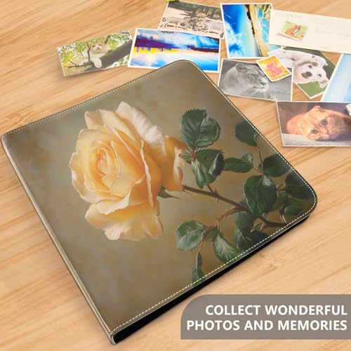 Álbum de fotos adhesivo DIY Scrapbook álbum con anillas de 3 anillos, 40 páginas, tamaño 8x10 para recuerdos miniatura 5