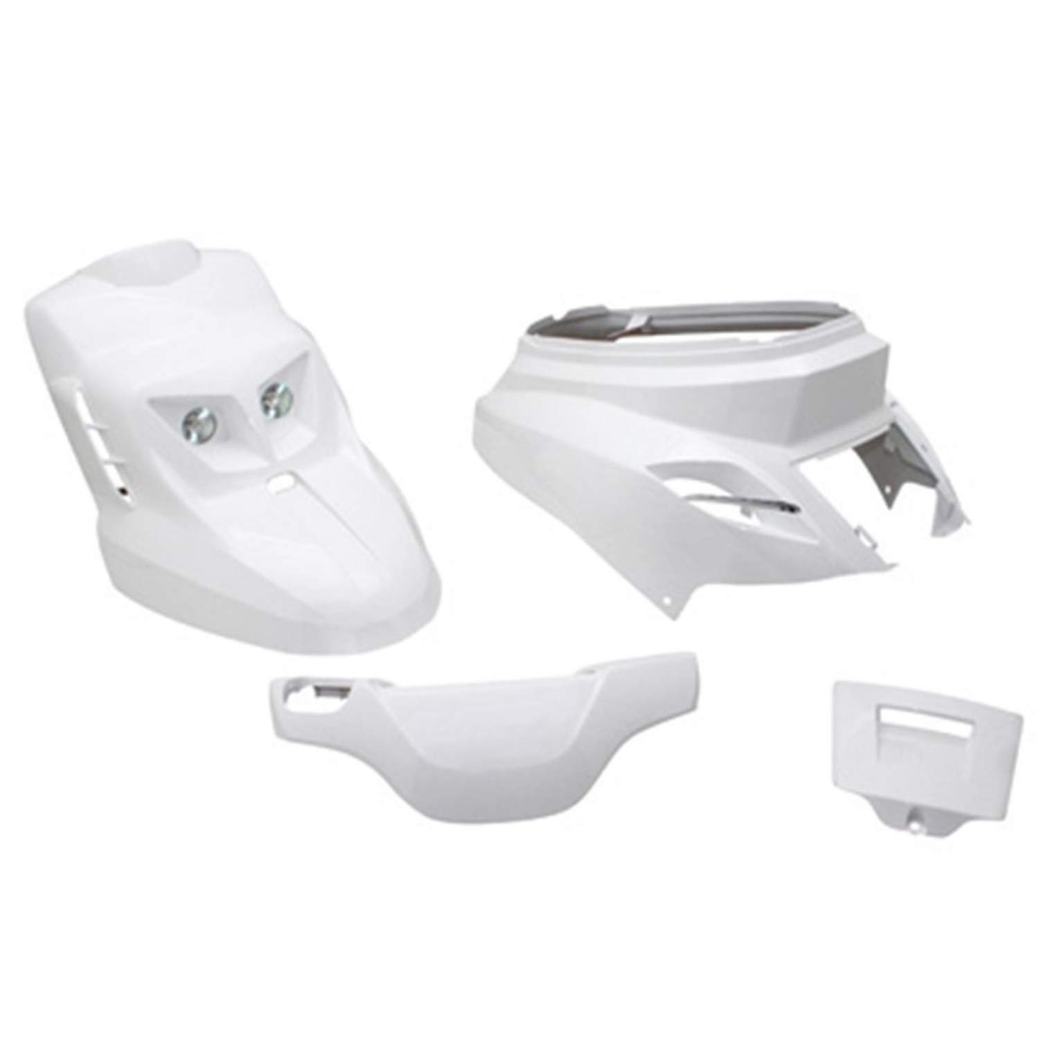REPLAY - KIT CARENE SCOOTER REPLAY DESIGN EDITION PER MBK BOOSTER 2004>-YAMAHA BWS 2004> BIANCO BRILLANTE (KIT 4 PEZZI CONSEGNATO CON KIT LUCI)