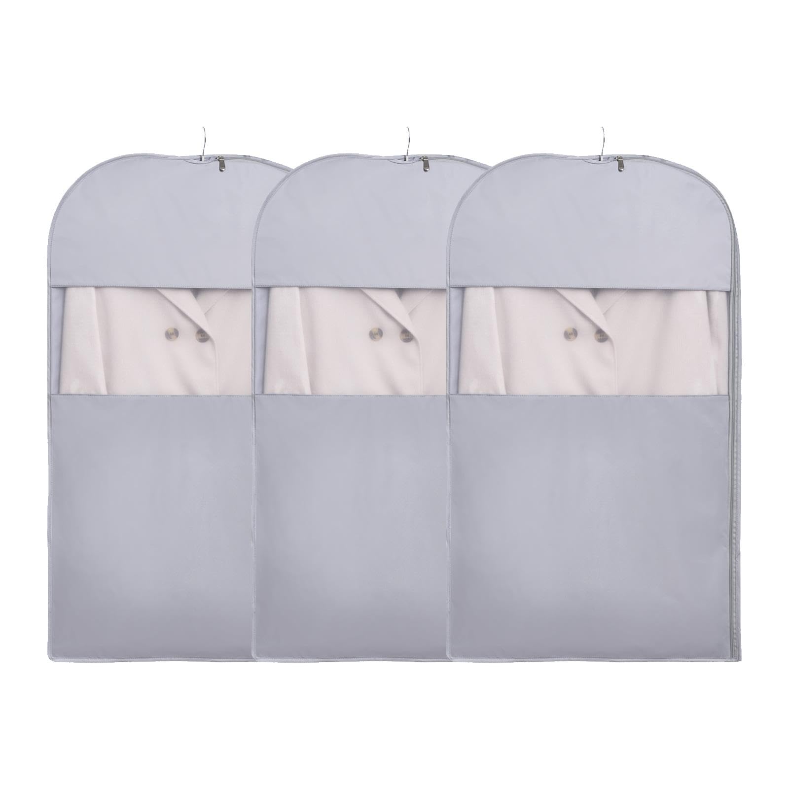 3er Set Kleidersack Kleidersäcke Kleiderschutzhülle Verstärktem Polyester