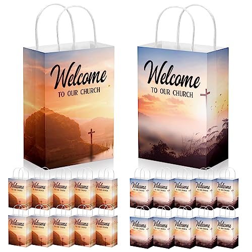 Chuangdi 50 Pcs Church Welcome Bags Bulk 5.91 x 3.15 x...