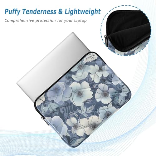 Funda para portátil azul con flores poppy 13-14 pulgadas miniatura 5