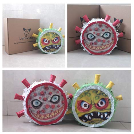 Pinata Lelijk Coronavirus Break It Stay Thuis Samen Speelgoed Piñata Verjaardag Halloween Kerst Festa Hele Familie… - Image 7