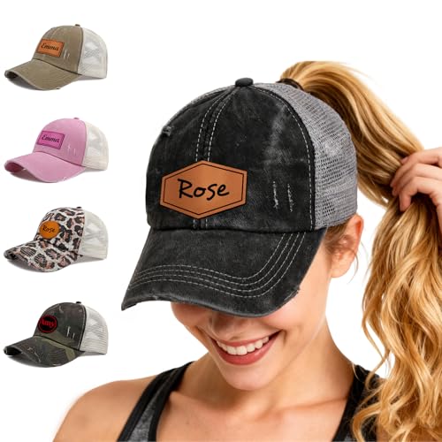 Gorra personalizada con abertura para coleta para mujer miniatura 1