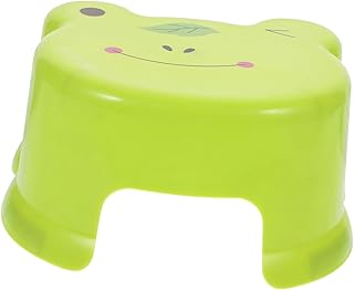 KJHBV Cartoon Plastic Stool Kids Step Stool Toddler Stool Round Ottoman Stool Childrens Low Stool Preschool Stool Plastic Step stools Short stools to sit on Small Step Stool Non-Slip
