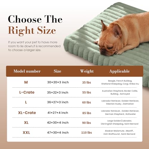 Image of Dog Beds for Extra Large Sized Dog, Orthopedic Pet Bed with Waterproof Lining, Soft Short Plush Surface & Egg Crate Foam, Machine Washable Pet Mat with Removable Cover & Anti Slip Bottom