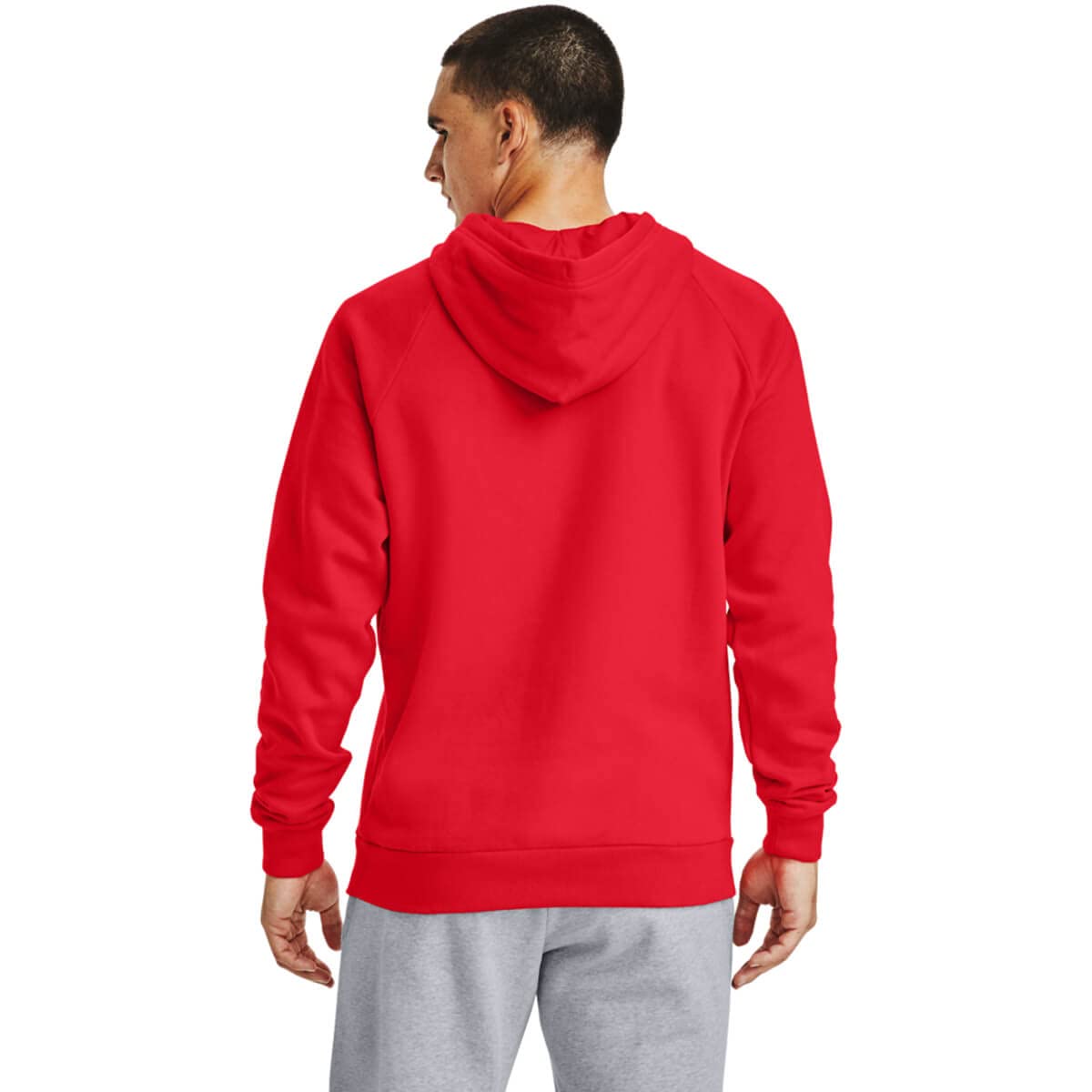 Under Armour Herren Rival Baumwollmischung Raglan Fleece Hoody - Rot - XXL