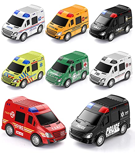 Toddler Toys Cars, Geyiie Kids Alloy Metal Small Cars Set, Die Cast Cars Vehicles for Christmas Stocking Stuffers Gifts Boys Toys Party Favor for Age 2 3 4 5 6 7 Years Old