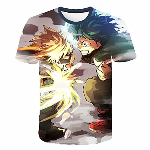 OUTOFGAS Anime T-Shirtï¼Œ3D Print Short Sleeve T-Shirt Sports Tee Shirts for Women Men