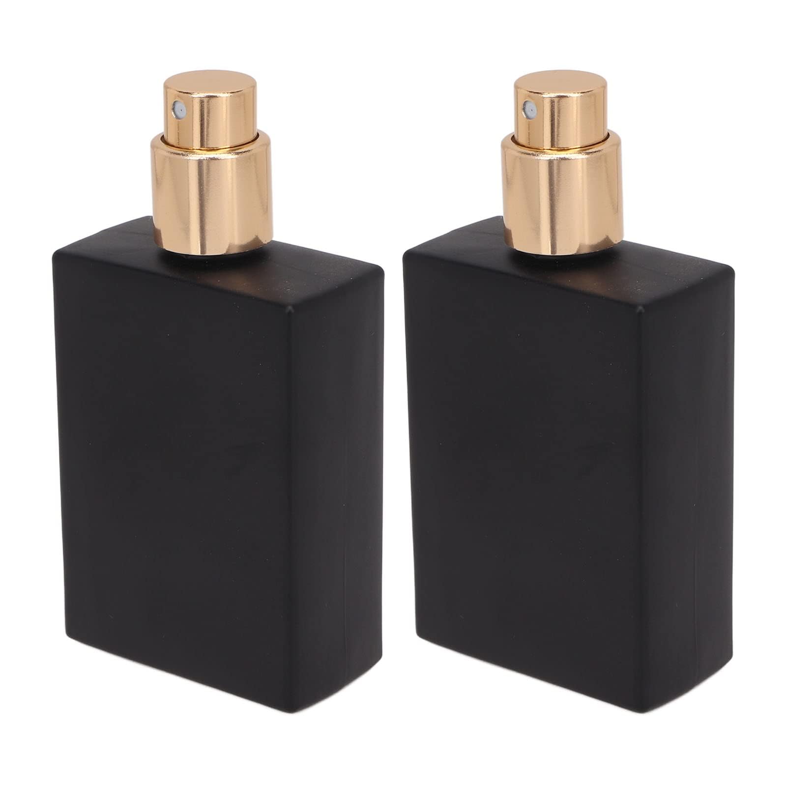 2 szt. 50 ml butelka perfum z matowego szkła wielokrotnego napełniania, pusty rozpylacz perfum w sprayu, pusty zestaw pojemników na kosmetyki