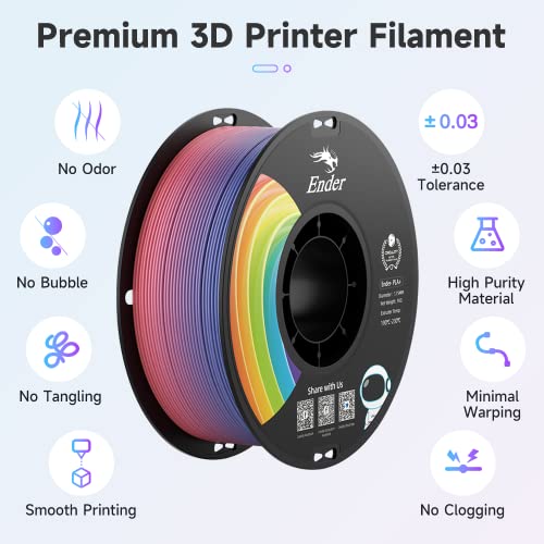 Image of Official 3D Printer Filament Ender PLA Pro Filament, Creality PLA+ 3D Printing Filament, Durable and Resistant, Smooth, Overhang Performance Dimensional Accuracy + /-0.02mm, 2.2lbs /Spool