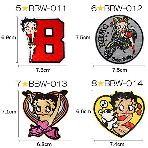 Amazon.co.jp: ベティー ブープ キャラクター ワッペン 刺繍 アイロン