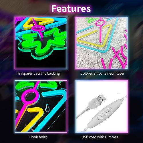 Image of Cocktails Neon Sign Cocktail Glass LED Neon Signs Art Wall Lights for Beer Bar Decor Dimmable USB Powered Martini LED Neon Light for Party, Cocktails Bar, Pub, Night Club, Man Cave Decoration