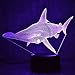 Produktbild 3D Led - Tabellen - Lampen - Dekor Kreativer Usb - Haifisch - Licht Leuchte Nachtlicht - Lampen - Nachtnachtschlaf