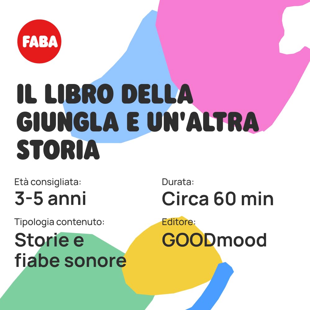 Character Sonoro FABA, The Jungle Book and Another Story..., Italian Version, Boys and Girls 4-6+ Years - Image 4
