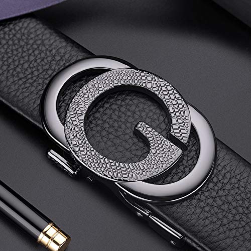 VANNANBA Ratchet Leather Belt for Men Designer Belts for Men with Automatic Buckle Alloy,Trend Fashion with Gift Box2