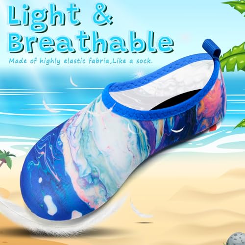 Image of VIFUUR Kids Water Shoes Girls Boys Quick Dry Aqua Socks for Beach Swim Outdoor Sports