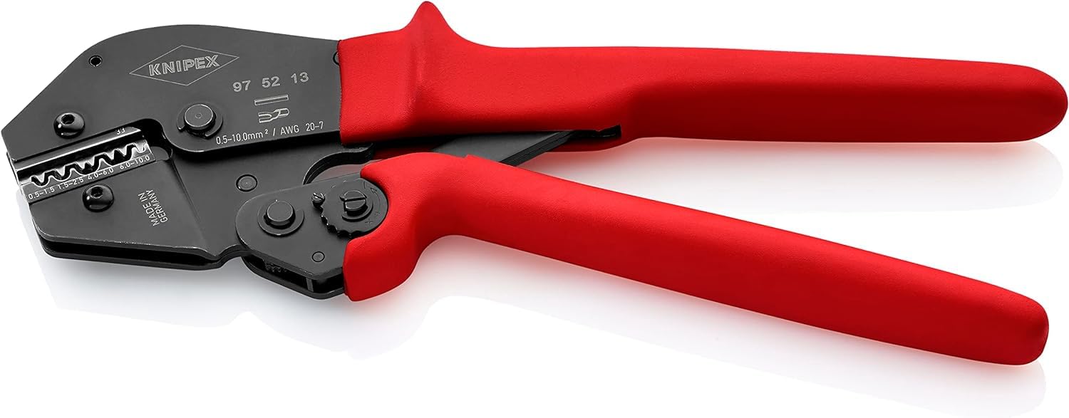 Knipex Pince à sertir également pour prise à deux mains, 97 52 13 | Avec gaines en plastique antidérapantes 250 mm