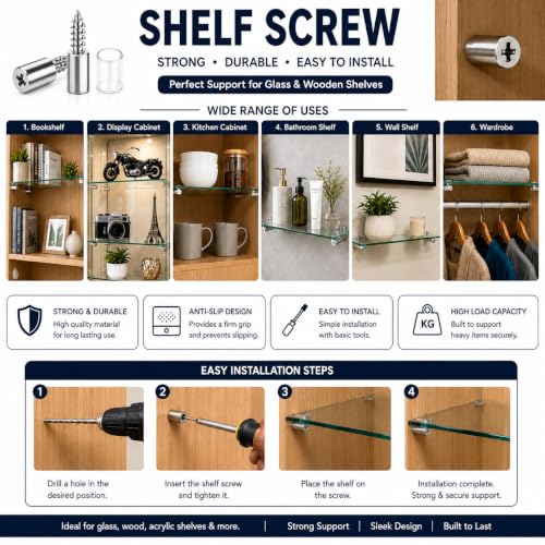 Image of By inchVP INDUSTRIES inch (221 Pcs) Home Fix Kit | All-in-One Hardware Accessories Kit for Home, Office & Factory | Screws, Wall Plugs, Wire Clamps, Concrete Nails & More