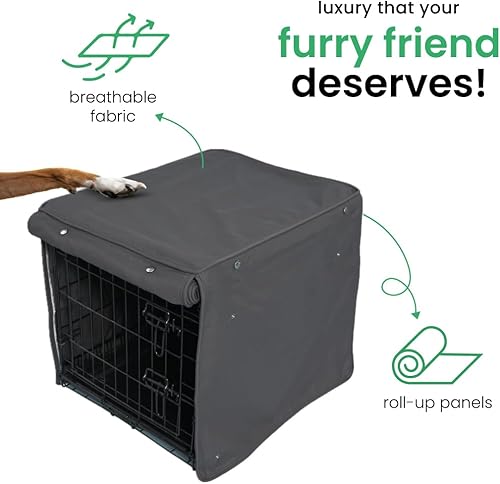 Miniatura 5 de Molly Mutt Funda para jaula de perro, se adapta a cajas de 36 x 23 x 25 pulgadas, funda para perrera de perro, funda para jaula de perro, funda para