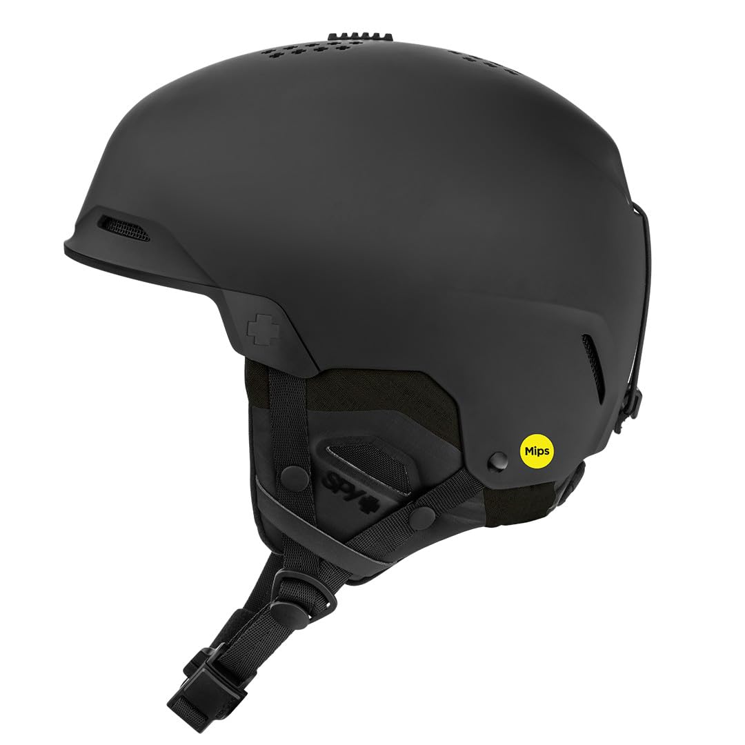 SPY Optic kask snowboardowy i narciarski Stargazer z systemem ochronnym MIPS dla mężczyzn i kobiet (matowa czerń, L (59-61 cm))