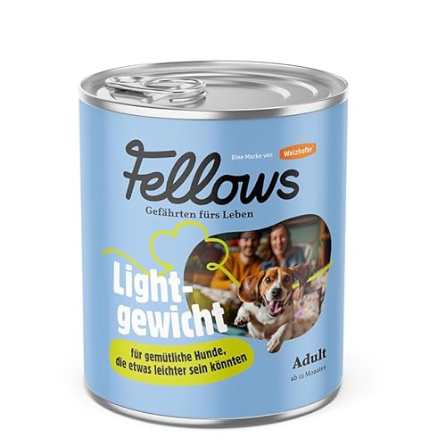 Fellows Lightgewicht Nassfutter für Hunde – Kalorienarmes Hundenassfutter mit Monoprotein Insekten, für Übergewicht und Gewichtskontrolle (800 g)